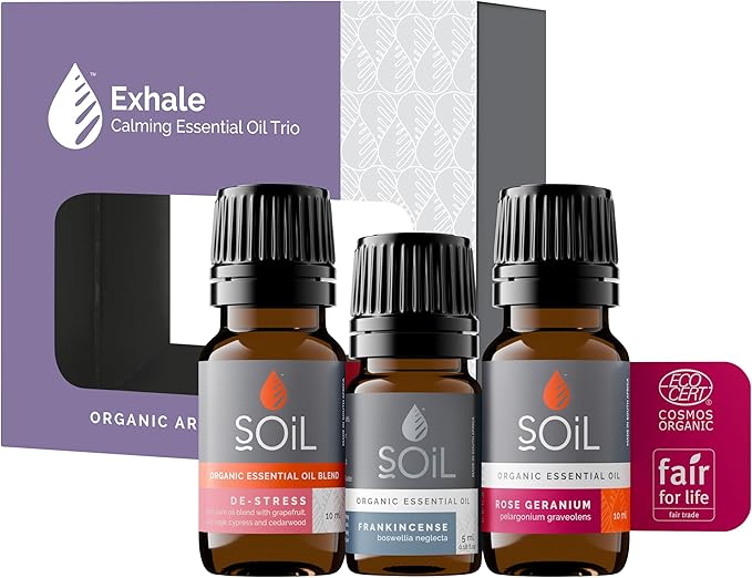 Exhale Organic Essential Oil Trio