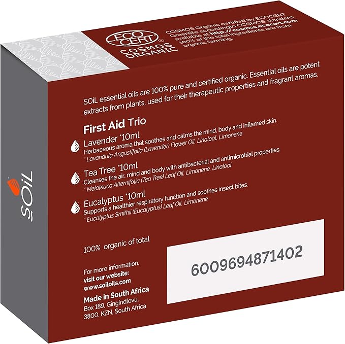 First Aid Organic Essential Oil Trio