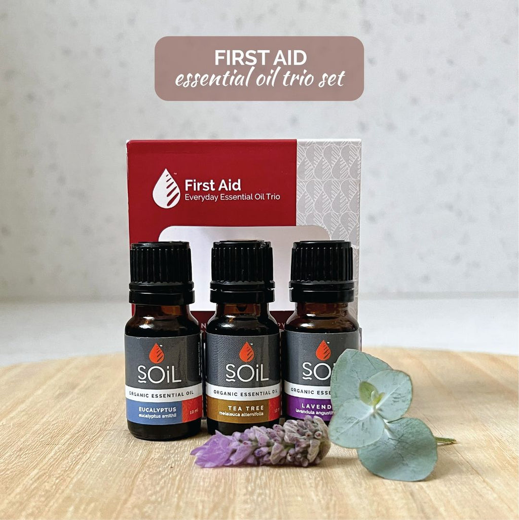 First Aid Organic Essential Oil Trio