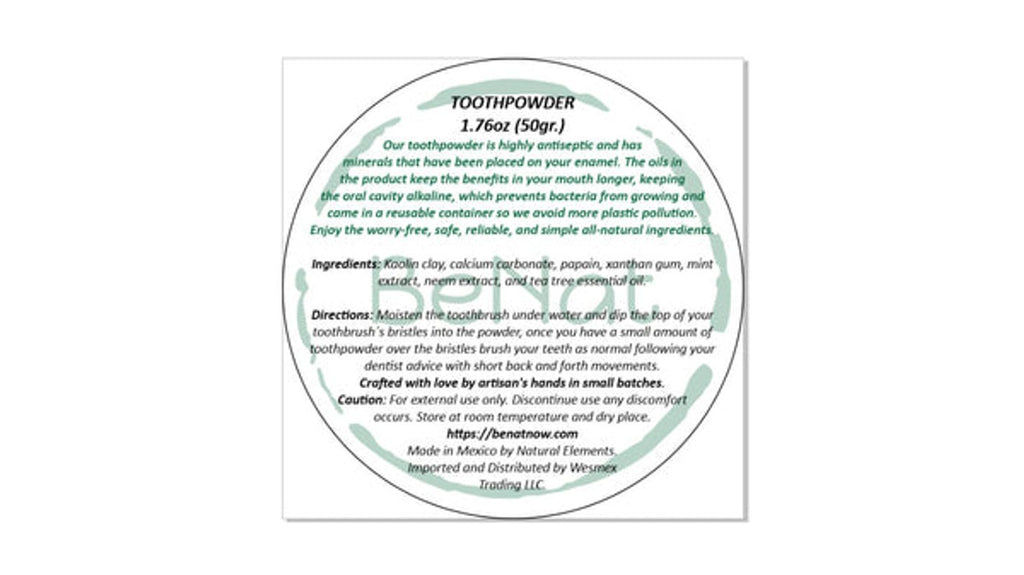 Tooth Powder. Eco-Friendly.